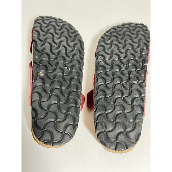 Birkenstock Maroon Suede Lugano Braided Slip On Adjust Sandal 40 Reg-Nar 9-9.5 - Picture 8 of 8